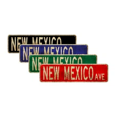 New Mexico AVE Vintage Sign| Man Cave Street Décor Washington DC USA Metal Sign