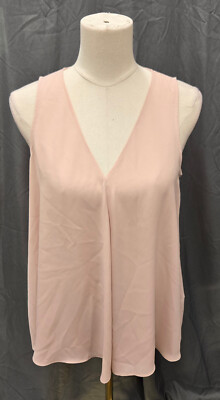 Vince Camuto Soft Pink Pleated Blouse Top Womens Sz Small Summertime Pullover