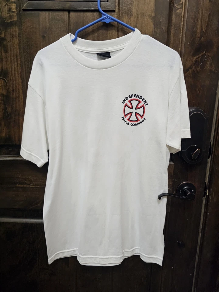 New Independent Trucks Logo Mens Medium White T-shirt - Image 2 of 3