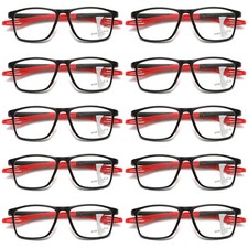 10PK Men Women Multifocus No Line Progressive Reading Glasses Multifocal Readers