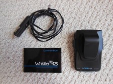 WHISTLER 425 Radar Detector with Mounting Bracket  Power Cord - Working