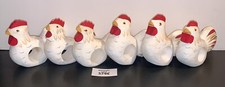 6 Wooden Farmhouse Chicken Napkin Rings