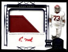 2022 Leaf Trinity Evan Neal Rookie Auto 27/49 Alabama Crimson Tide #PA-EN1