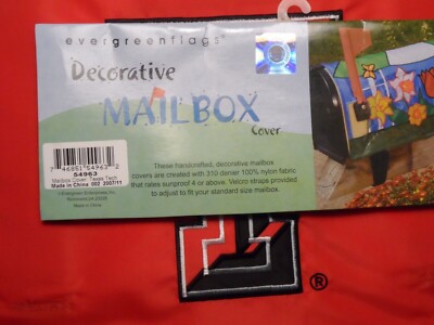 TEXAS TECH  TT,  RED EMBROIDERED by EVERGREEN MAILBOX COVER