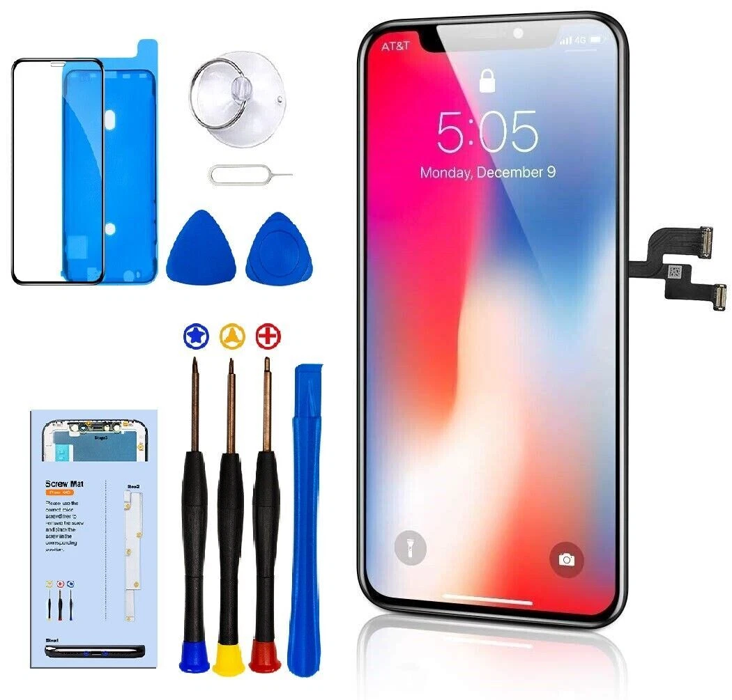 DISPLAY LCD JK HARD OLED PER APPLE IPHONE XS TOUCH SCREEN VETRO SCHERMO