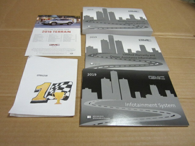 2019 GMC TERRAIN / TERRAIN DENALI OWNERS MANUAL WITH NAVIGATION (OEM