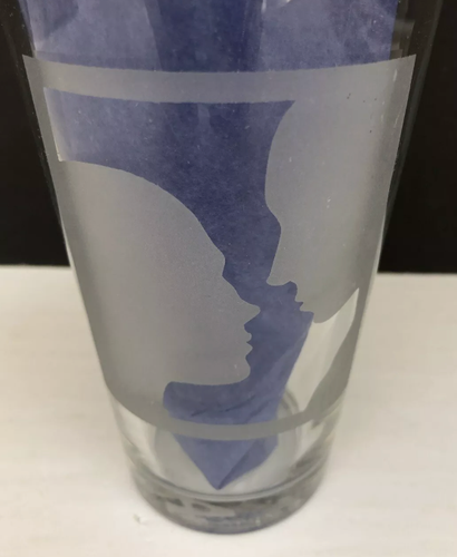 Vintage 1997 Burning Man Festival Engraved Glass  - Picture 2 of 6