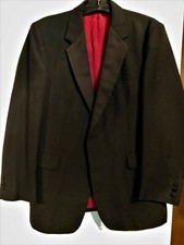 MENS TUXEDO JACKET, PANTS, SHIRT WITH STUDS  CUMMERBUND-- SIZE 44 Reg  