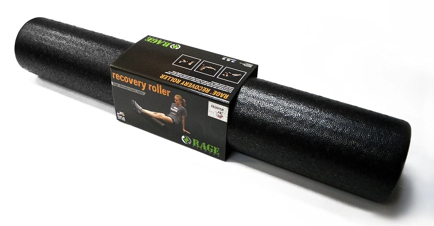 Rage Fitness High Density Foam Roller 36 Inch Firm Massage Post Workout Recovery
