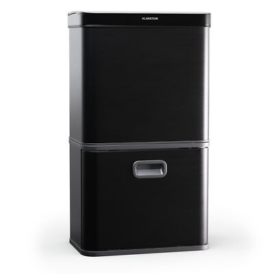 Mülleimer Küche 56 L 3 Fach Abfalleimer mit Sensor Trennmülleimer LED Timer 