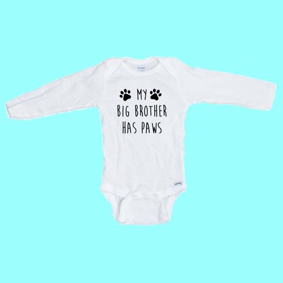 my big brother has paws onesie