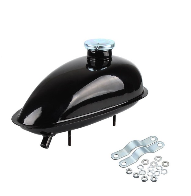 MOTORIZED BICYCLE 49CC 66CC 80CC METAL FUEL GAS TANK W CAP 2 LITER 0.5