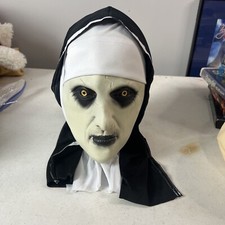 The Horror Scary Nun Latex Mask w/Headscarf Valak Cosplay for Halloween CostumAM