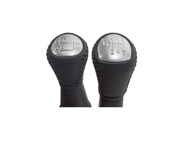 ALUMINIUM LEATHER-TRIM GEAR KNOBS FOR LAND ROVER DEFENDER 2007 ONWARDS DA1472 - Image 2 of 4