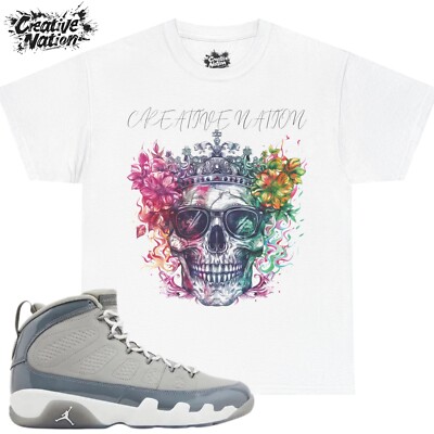Shirt To Match 9 Cool Grey Unisex Tee Skull Shirt For Him