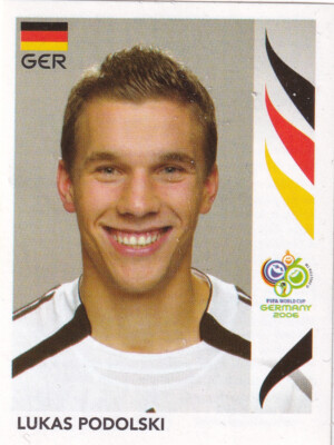 LUKAS PODOLSKI   FIFA WORLD CUP GERMANY 2006  STICKER   BASE  # 35