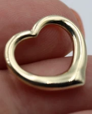 Kaedesigns, Genuine Full Solid 9ct 9kt Genuine Yellow Gold Heart Pendant 269