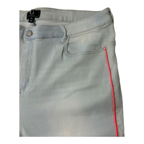 G by Giuliana Skinny Ankle Twill Jeans mit orange Paspel Bleach Farbe 18W Neu - Bild 3 von 16
