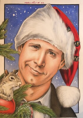 Clark Griswold Original Bleistiftzeichnung Fan-ART A4.Weihnachten Urlaub Chevy Chase