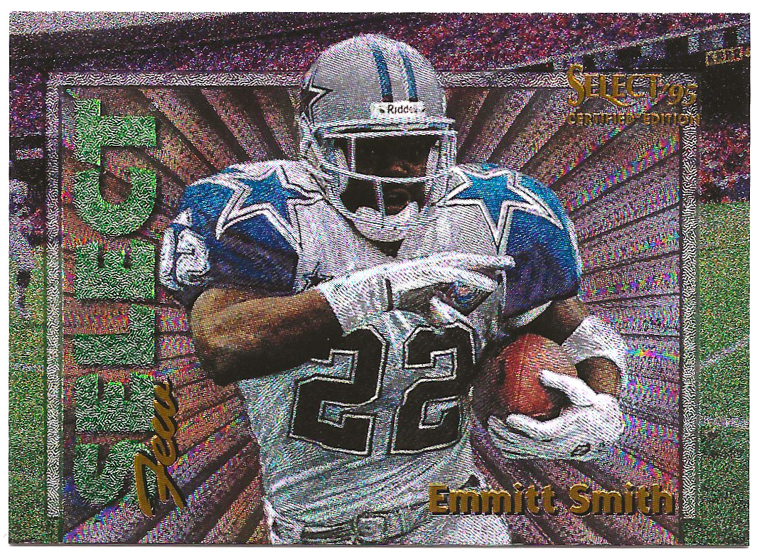 1995 select Few certified #2 Of 20 Emmitt Smith 1 Of 2,250 COWBOYS