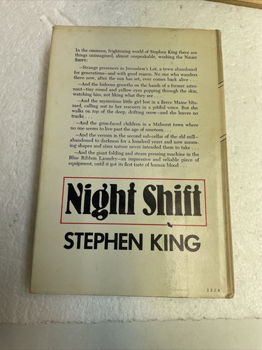 Night Shift ( 1978 ) by Stephen King Hardback W / Dust Jacket SEE ALL PHOTOS - Imagen 2 de 13