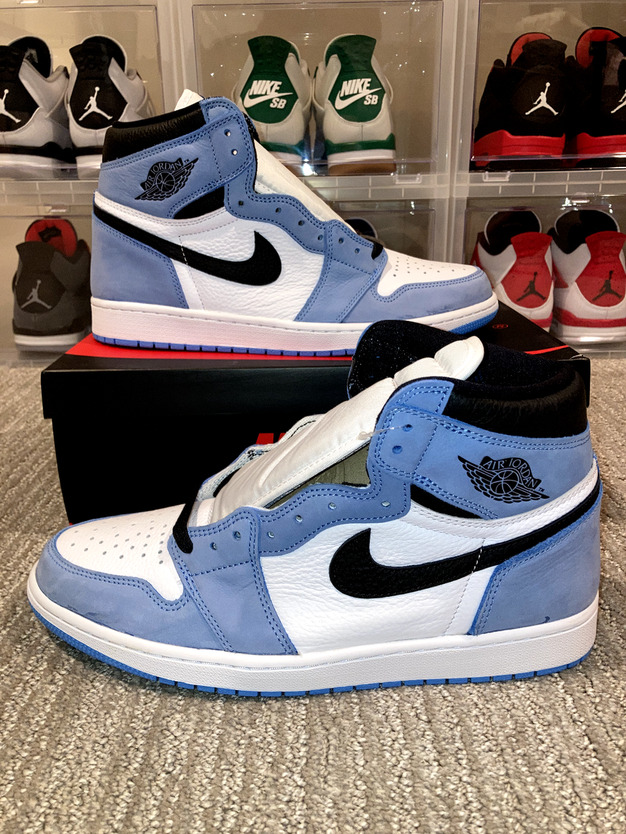 Nike Air Jordan 1 High OG UNC University Blue Mens 9