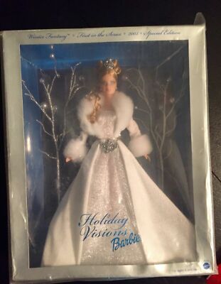 Christmas Barbie Doll Holiday Visions Winter Fantasy Christmas Collectible 