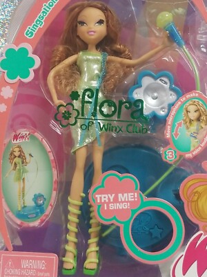 Flora Winx Doll Club Mattel Singsational Doll NIP