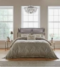 DORMA Whirl Wind Jacquard Duvet Cover Set - Double - Silver