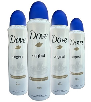 Dove ORIGINAL Antiperspirant Moisturizing Cream Bundle 150ML = 5oz. 0% Alcohol