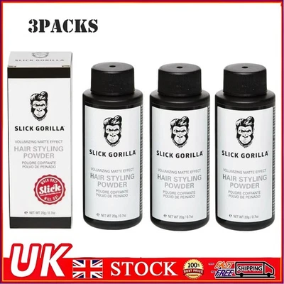 3 x Slick Gorilla Hair Styling Powder 20g - Same Day Dispatch 🔥🚚📦