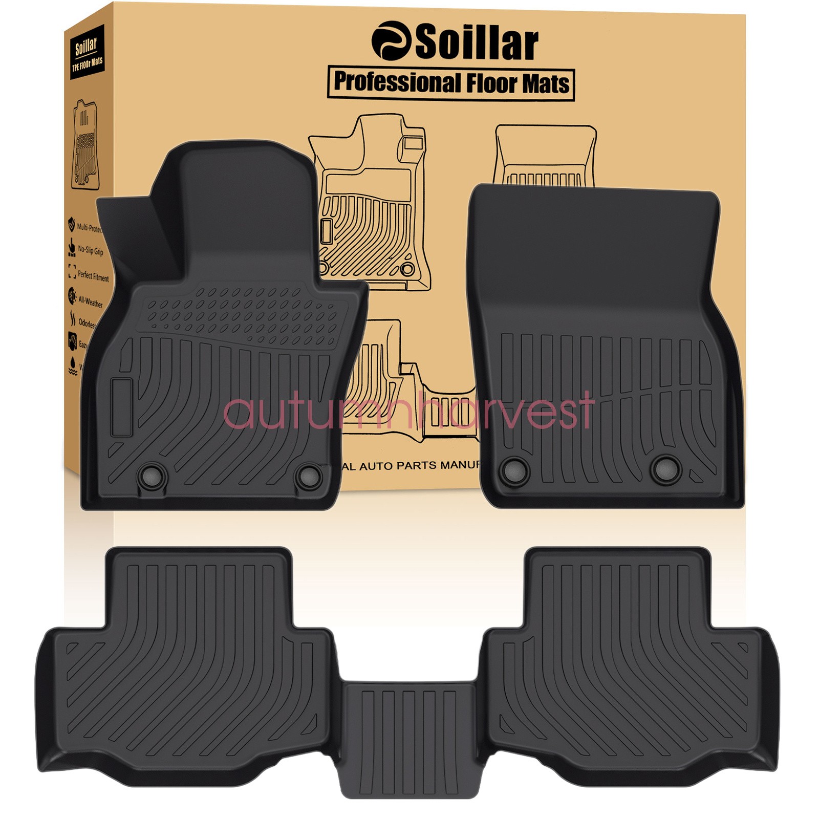 Floor Mats Liner For Mazda CX-90 2025-2026 CX-70 2025 Front & Rear Weather TPE