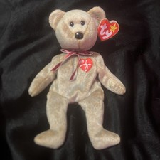 Ty Signature Bear Beanie Babies - TY042289 MULTIPLE ERRORS Retired 1999