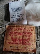 Levi's 507 Bootcut Cord Jeans Hose ! W 31 /L 32 Braune Vintage Cordhose ! KULT !