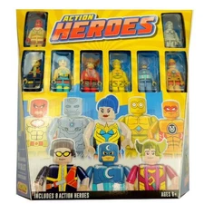 Blokko Figures Go Figure! Action Heroes 8 Figures