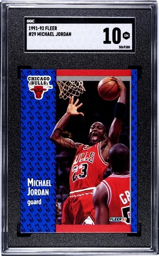1991 Fleer Jordan SGC 10