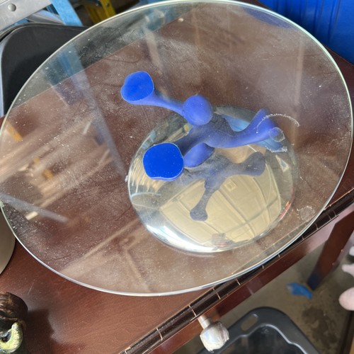 Alessi Bimboveloce By Mattia Di Rosa Designer Rare Cake Raised Stand Blue - Picture 2 of 2