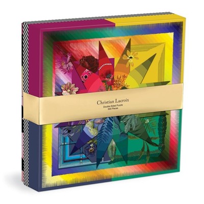 Galison Christian Lacroix Botanic Rainbow 500 Piece Double-Sided Puzzle