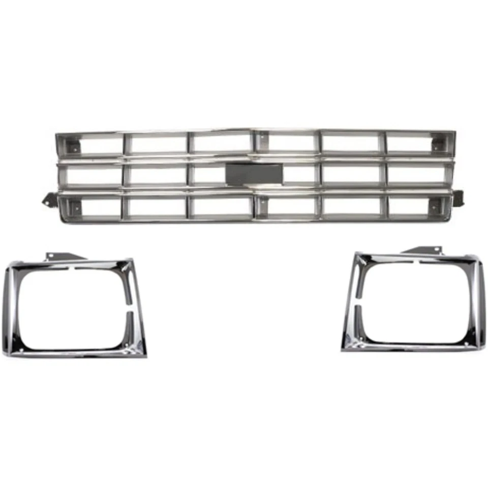 Fits 1983-1990 Chevrolet S10 Blazer/S10 New Front Grille & Headlight Door Bezels - Image 2 of 4