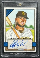 FERNANDO TATIS JR. 2020 TOPPS GALLERY #88 AUTOGRAPH AUTO BLUE 35/50 PADRES