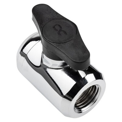 Alphacool 17141 Black Chrome Male 1/4'' 36mm 35.4mm 22.7mm 10mm Chrome