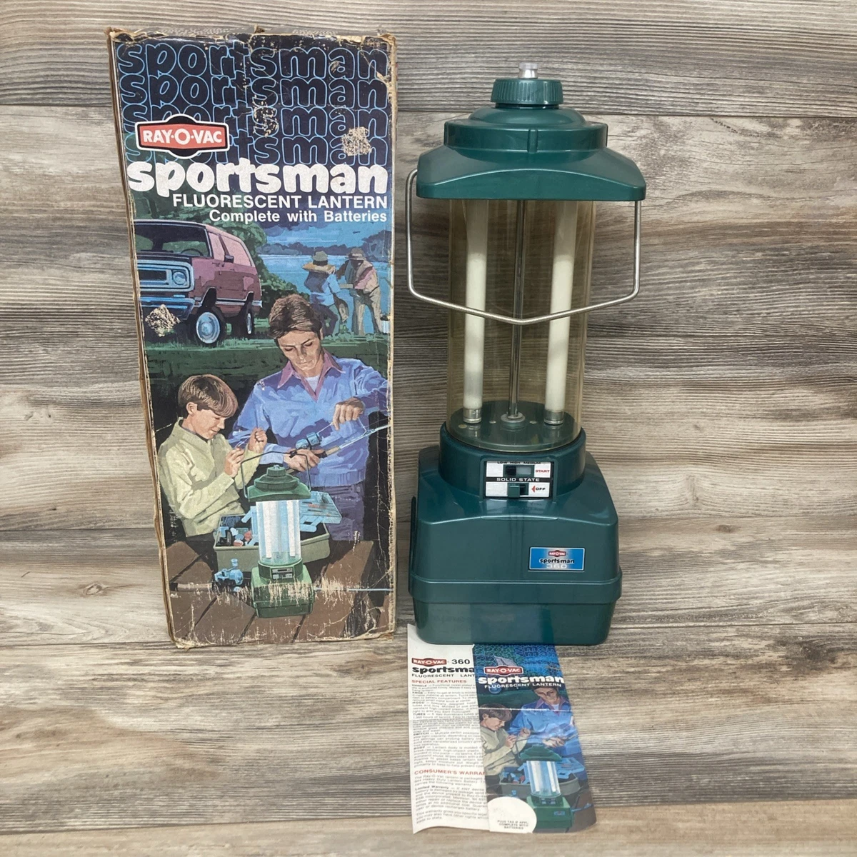 Vintage Ray-O-Vac Flashlight Sportsman Lantern Chrome Made In USA