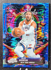 Jalen Brunson 2025-26 Topps Cosmic Chrome 61/99 Blue Moon Propulsion #PRP-4