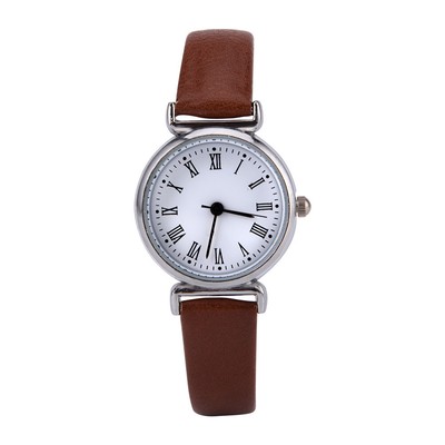 Exquisite Small Simple Fashion Women Dress Watch Retro Leather Mini Wristwat ABE
