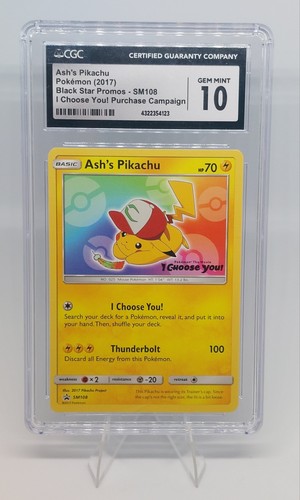 Ash's Pikachu graded CGC 10 for sale on eBay