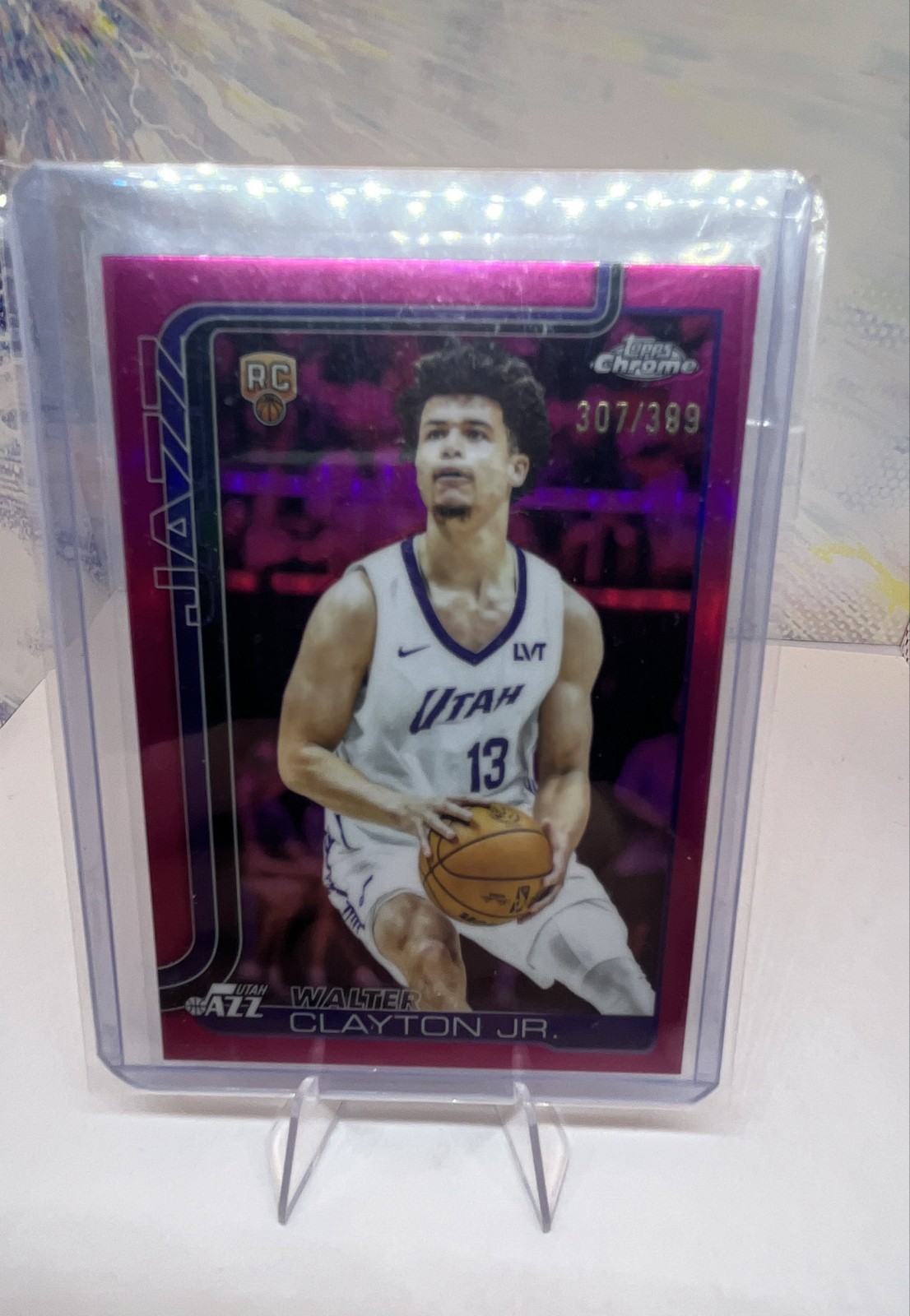 2025-26 Topps Chrome - Walter Clayton Jr. #268 Magenta Refractor /399 (RC)