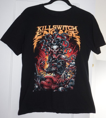 Killswitch Engage Fall Tour 2022 Medusa Skull Art Concert T-Shirt Size Small