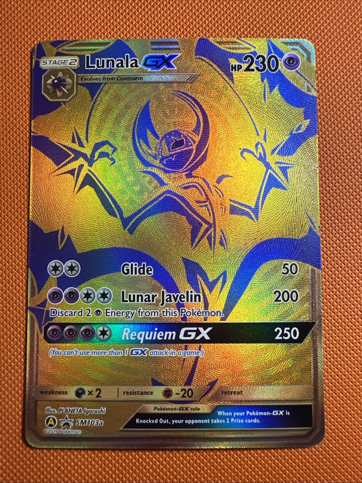 Lunala GX SM103a Black Star Promo Pokemon Card NM