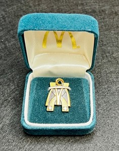 Vtg McDonald’s 10 Year Service Award Pendant 10K Gold Filled Diamonds NOS W/ Box