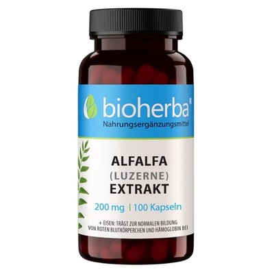 Bioherba Alfalfa (Luzerne) Extrakt 200 mg 100 Kapseln
